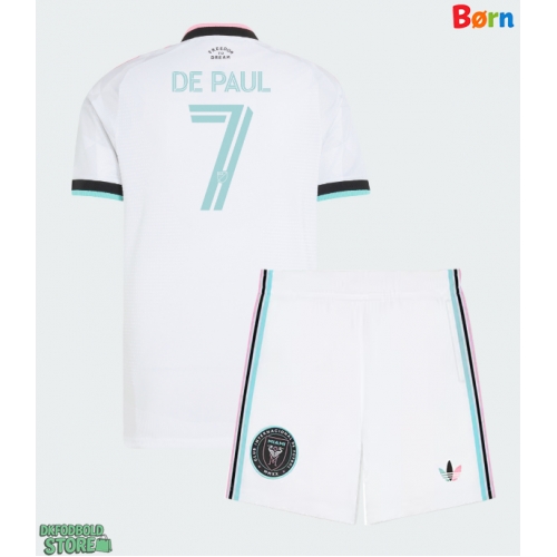 Inter Miami Rodrigo De Paul #7 Replika Babytøj Tredje sæt Børn 2026-27 Kortærmet (+ Korte bukser)